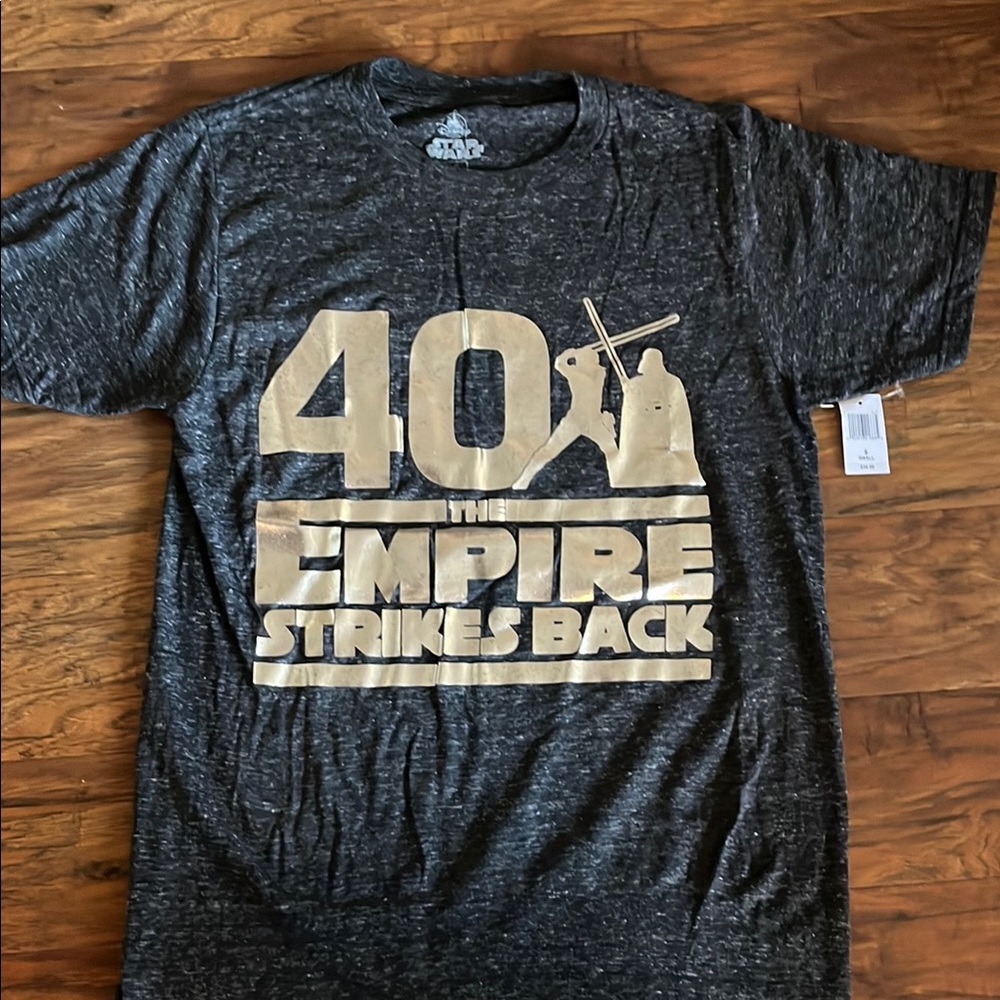 Star Wars Empire Strikes Back 40th Anniversary Black T-Shirt